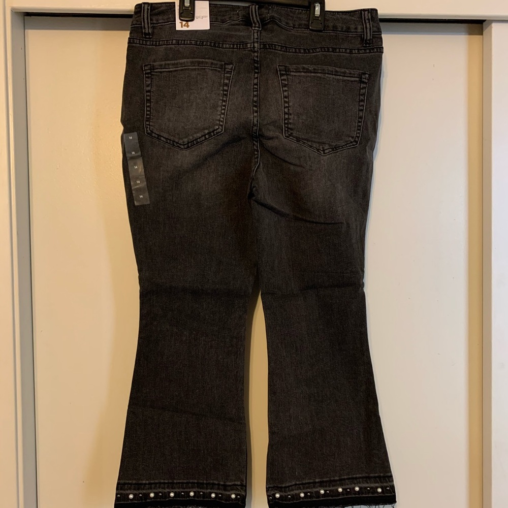 Lane Bryant Jeans with Pearls